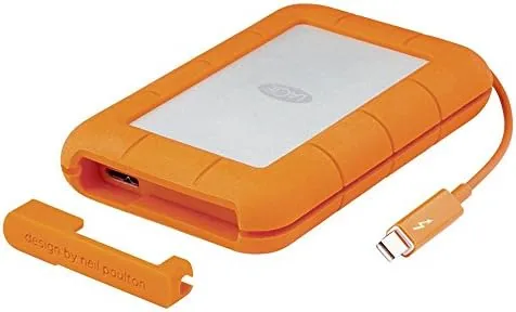 lacie rugged thunderbolt usb 30 1tb external hard drive portable hdd stev1000400